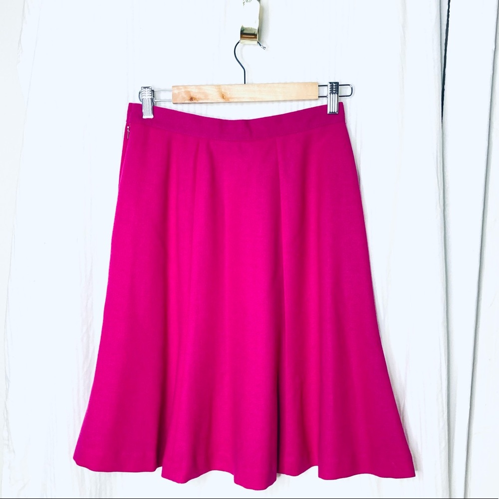🌞3/$18🌞Vintage Braemar by Michelle Monet fuchsia wool skirt